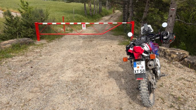 Streckensperrung auf dem ACT wir mussten dann einen schönen Umweg fahren