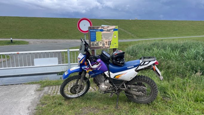 Endurowandern auf dem TET Holland Niederlande nördlichster Punkt