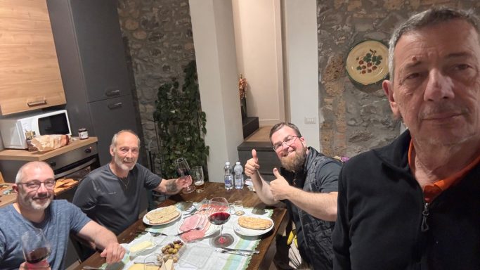 Abendessen währendes ACT Italien mit Teilnehmern